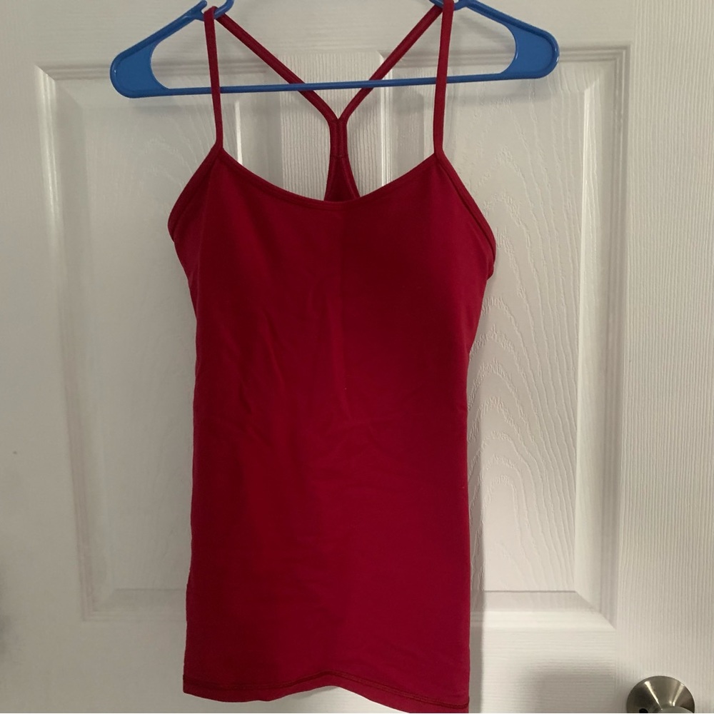Dark red LuluLemon Tank top